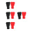 4Paires Caps Terminal Batterie PVC Isolation Étanche Auto 4