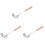 3Pcs Multi Color Stainless Steel Ladle Cooking Spoon Solid Long Handle 2
