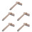 5Pcs Brown Multipurpose Crevice Cleaning Brushes with Sturdy Bristles 5