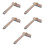 5Pcs Brown Multipurpose Crevice Cleaning Brushes with Sturdy Bristles 6