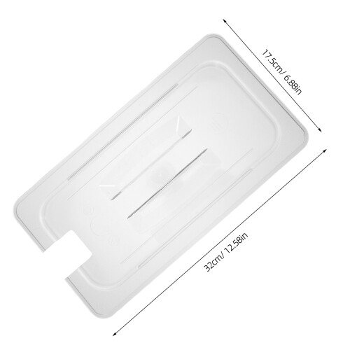 Stackable Clear Food Pan Lids 1/3 Size Buffet Cover 1