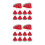 20Stk Wiederverwendbare Kunststoff Wassermelon Charms Rot 2