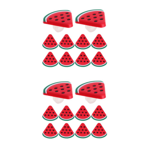 20Stk Wiederverwendbare Kunststoff Wassermelon Charms Rot 1