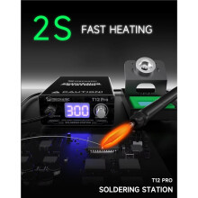 MECHANIC T12 PRO Intelligente, Tragbare Lötstation mit Schneller Aufheizung, Intelligenter Temperaturregelung und 75 W Leistung für die