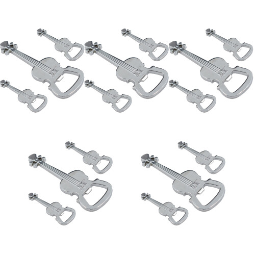15Pcs Decorative Silver Guitar Bottles Heavy Duty 1
