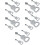 15Pcs Decorative Silver Guitar Bottles Heavy Duty 6