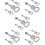 15Pcs Decorative Silver Guitar Bottles Heavy Duty 7