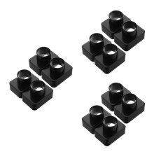 12Stk Auto Klimaanlagen Adapter Auslass Luftkanal Kunststoff Schwarz