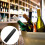 4Pièces Décapsuleur Électrique Noir Acier Cuisine Bar À Usage Répété 1