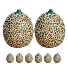 24Pièces Figurines Melon Résine Vert Simulation Réaliste Décor Maison