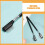 12Pièces À Cils Métal Acier Inoxydable Noir Portable 9