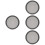 4Pcs Durable Plastic Black Car Speaker Replacement Mesh Covers 5