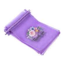 40Stk Lavendel Organza Beutel Violett Kleine Beutel Für Schmuck &