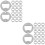40Pcs DIY Bottle Opener Accessories Silver Iron Opener Inserts 5