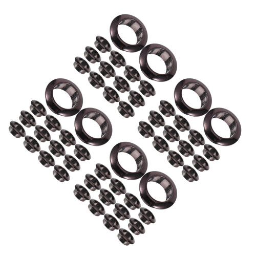 80Pcs Black Desk Cable Grommets ABS Wire Hole Covers for Office Use 1