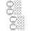 40Pcs DIY Bottle Opener Accessories Silver Iron Opener Inserts 6