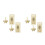 4Stk in Gold Für 3-Stelliges Metall 7
