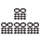 80Pcs Black Desk Cable Grommets ABS Wire Hole Covers for Office Use 5