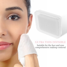 80Pcs Gentle White Cotton Face Pads for Makeup Removal Ultrathin Wipes
