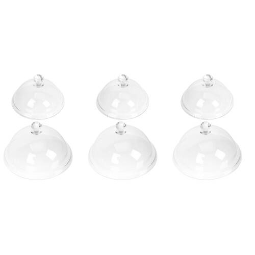 6Pièces Couvre-Plateau À Gâteau Transparent En Résistant 2