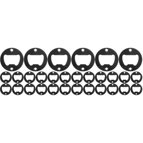 30Pcs Iron Bottle Opener Inserts DIY Tool Black Home Bar Use 2