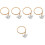 5Ensembles Cordes De Remplacement Lyre En Acier Et Cuivre Clair 3