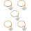 5Ensembles Cordes De Remplacement Lyre En Acier Et Cuivre Clair 7