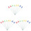 150Pièces Libellules PVC Colorées 2