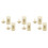6Pcs Gold Travel Locks with Combination Latch for Suitcase and Toolbox 4