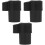 3Pièces Cache Embouchure Saxophone ABS Noir Protection Instrument 3