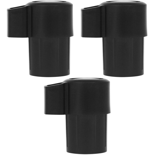 3Pièces Cache Embouchure Saxophone ABS Noir Protection Instrument 2