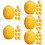 40Pièces Miniatures Citrons Jaunes Simulation Résine Décorative 9