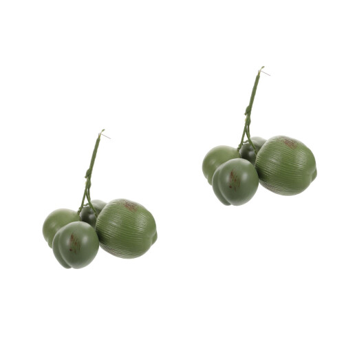 2Pcs High Simulation Plastic Cokernut Model Artificial Fruit for Home 2