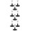 9Pièces Support Polyvalent Pour Figurines Et Poupées Base Élargie Noir 2