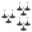 9Pièces Support Polyvalent Pour Figurines Et Poupées Base Élargie Noir 5