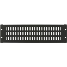 Lanview 3U 19"-os rackbe szerelhető panel, fekete, szellőző, 49814, RAB210BL