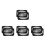 8Pcs Car Audio Speaker Grill Covers Plastic Ring Steel Mesh Black 2