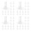 120Pcs Clear Plastic Flower Stand with Adhesive Backing for Daily Use 1