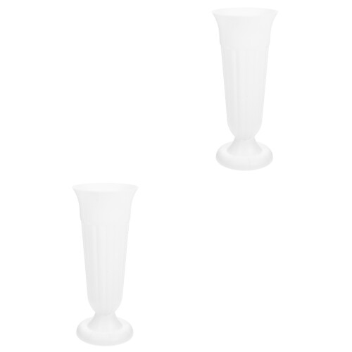 2Pièces Vases De Tombeau En PP Pour Fleurs Sèches 1