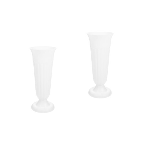 2Pièces Vases De Tombeau En PP Pour Fleurs Sèches 2