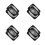 8Pcs Car Audio Speaker Grill Covers Plastic Ring Steel Mesh Black 5