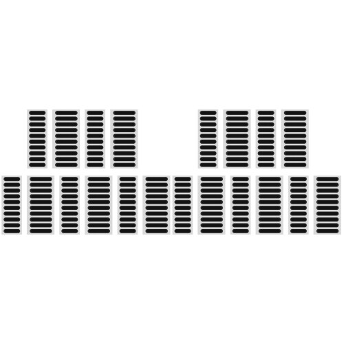 200Pcs Phone Speaker Mesh Black Dustproof Sticker for Mobile Devices 1