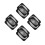 8Pcs Car Audio Speaker Grill Covers Plastic Ring Steel Mesh Black 7