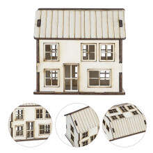 Maison Miniature En Bois Beige Kit DIY Pour Décoration Intérieure