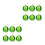 12Pcs Realistic Foam Watermelon Ornaments Green Artificial Fruit Decor 1