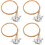 4Sets Light Yellow Brass Lyre Strings Set Bass Use Musical Accessories 4