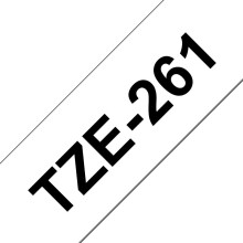 Brother Brother TZe-261 Black on White Labelling Tape â“ 36mm wide
