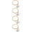 4Sets Light Yellow Brass Lyre Strings Set Bass Use Musical Accessories 7