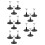 15Pcs Durable PVC Figure Display Stands Black Adjustable Toy Holders 3