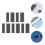 200Pcs Phone Speaker Mesh Black Dustproof Sticker for Mobile Devices 10